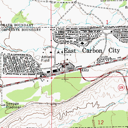 Topographic Map of Good Shepherd Catholic Church, UT