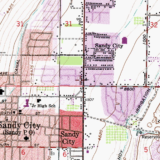 Topographic Map of Good Shepherd Lutheran Church, UT