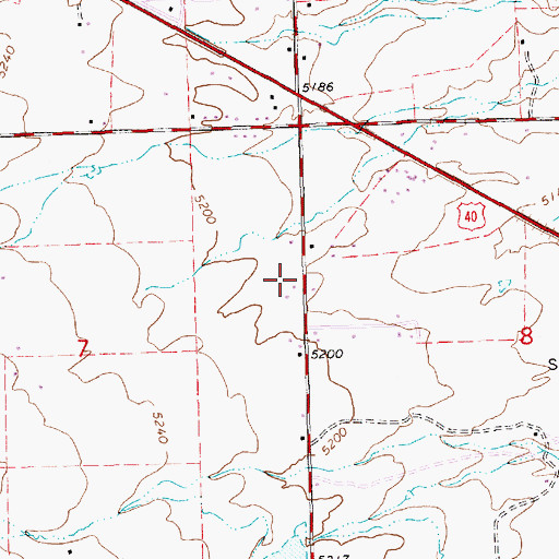 Topographic Map of Grace Baptist Church, UT
