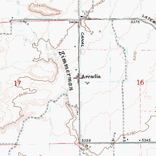 Topographic Map of Jehovahs Witnesses Arcadia Congregation, UT