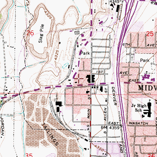 Topographic Map of Living Word Christian Center, UT
