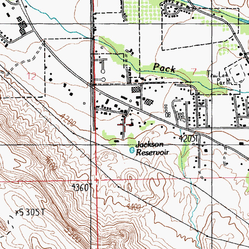 Topographic Map of Moab Christian Center, UT