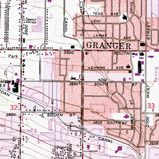 Topographic Map of Pentecostal Church of God, UT
