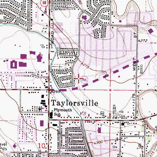 Topographic Map of Prince of Peace Lutheran Church, UT