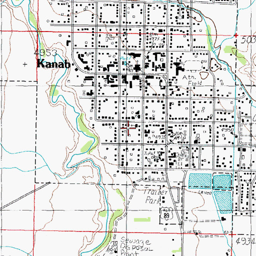 Topographic Map of Saint Christopher Catholic Church, UT