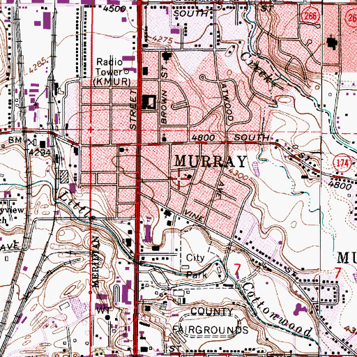 Topographic Map of Saint Judes Maronite Catholic Church, UT