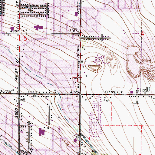 Topographic Map of Saint Stephens Episcopal Church, UT