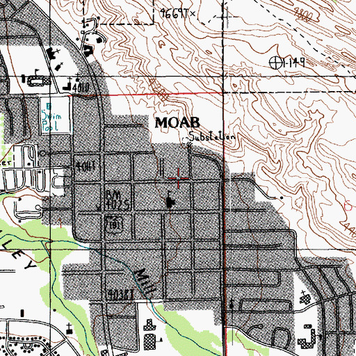 Topographic Map of Seventh Day Adventist Church, UT