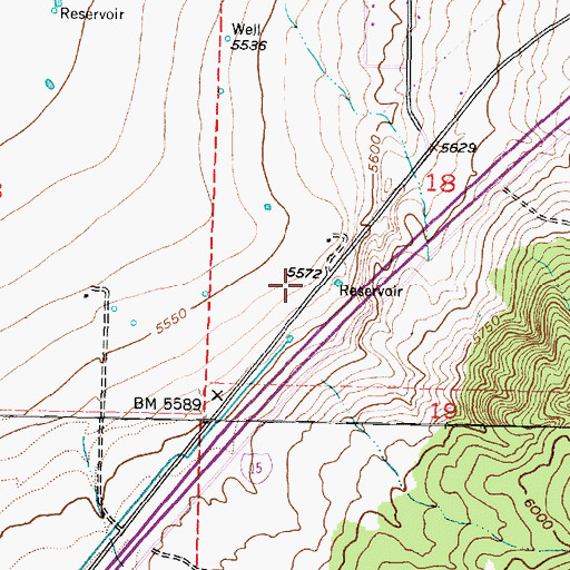 Topographic Map of Valley Bible Church, UT