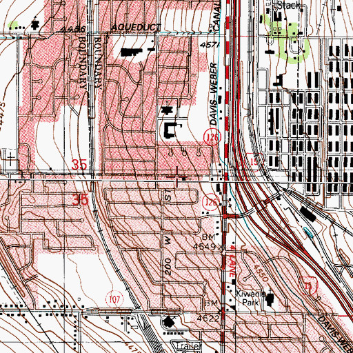 Topographic Map of Wasatch Church of Christ, UT