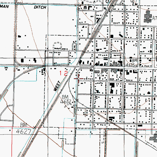 Topographic Map of Water of Life Lutheran Church, UT