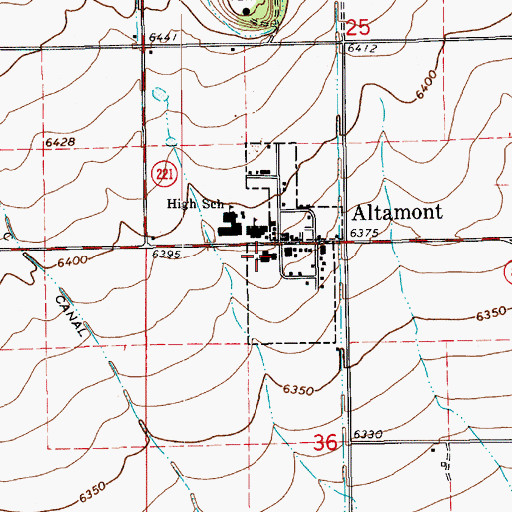 Topographic Map of The Church of Jesus Christ of Latter Day Saints, UT