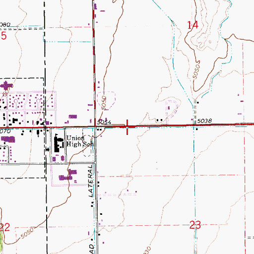 Topographic Map of The Church of Jesus Christ of Latter Day Saints, UT