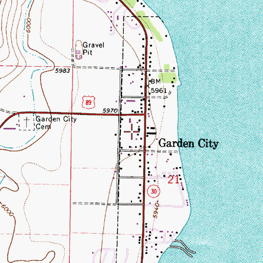 Topographic Map of The Church of Jesus Christ of Latter Day Saints, UT