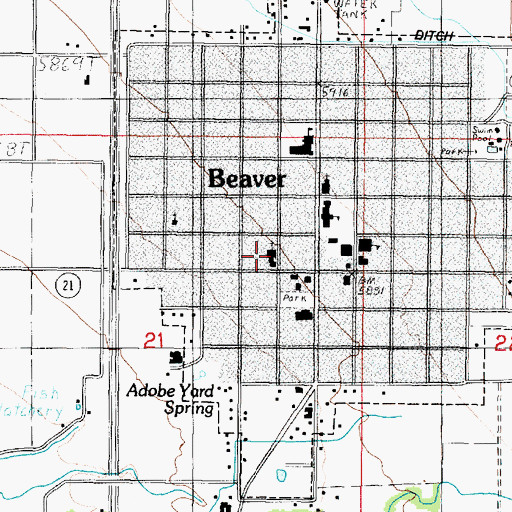 Topographic Map of The Church of Jesus Christ of Latter Day Saints, UT
