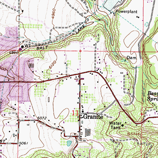 Topographic Map of The Church of Jesus Christ of Latter Day Saints, UT