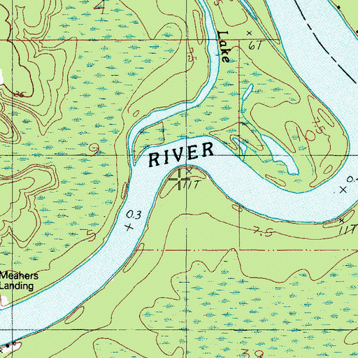 Topographic Map of Promise Land Landing, AL