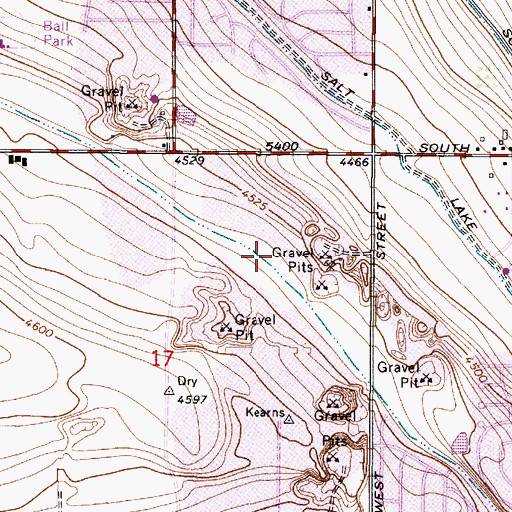 Topographic Map of The Church of Jesus Christ of Latter Day Saints, UT
