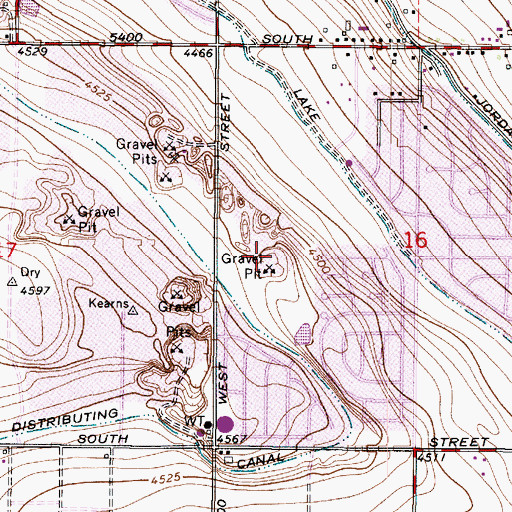 Topographic Map of The Church of Jesus Christ of Latter Day Saints, UT