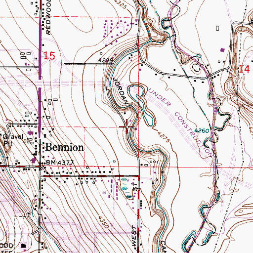 Topographic Map of The Church of Jesus Christ of Latter Day Saints, UT