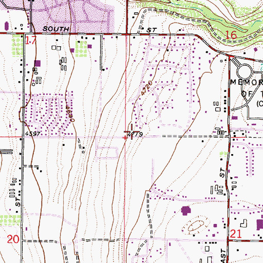 Topographic Map of The Church of Jesus Christ of Latter Day Saints, UT