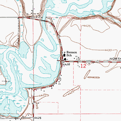 Topographic Map of The Church of Jesus Christ of Latter Day Saints, UT