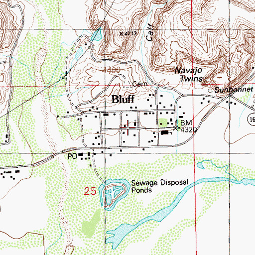 Topographic Map of The Church of Jesus Christ of Latter Day Saints, UT
