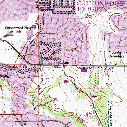 Topographic Map of The Church of Jesus Christ of Latter Day Saints, UT