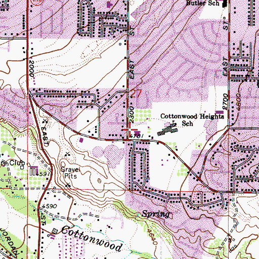 Topographic Map of The Church of Jesus Christ of Latter Day Saints, UT