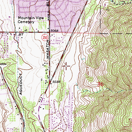 Topographic Map of The Church of Jesus Christ of Latter Day Saints, UT