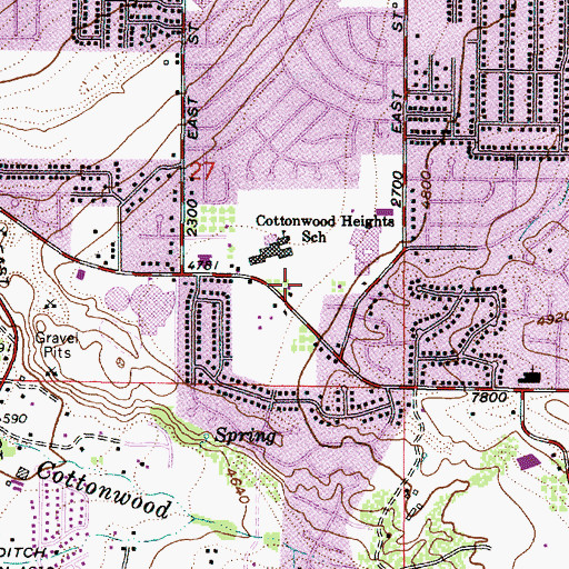 Topographic Map of The Church of Jesus Christ of Latter Day Saints, UT