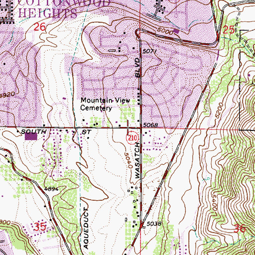 Topographic Map of The Church of Jesus Christ of Latter Day Saints, UT