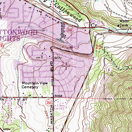 Topographic Map of The Church of Jesus Christ of Latter Day Saints, UT