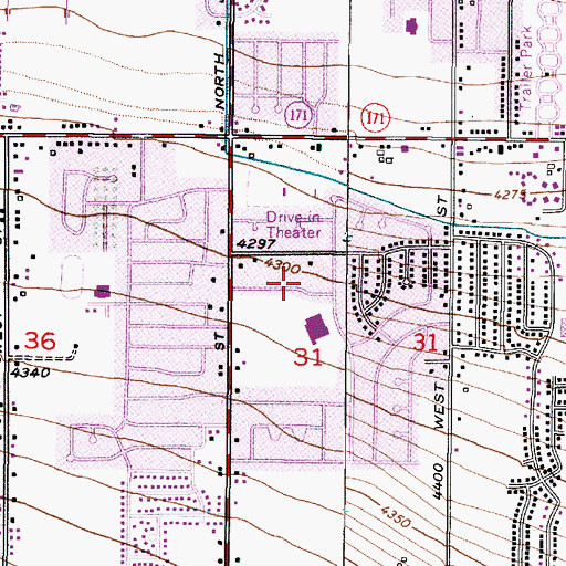 Topographic Map of The Church of Jesus Christ of Latter Day Saints, UT