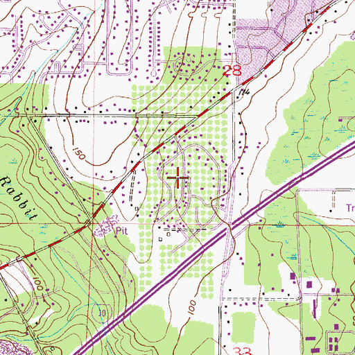 Topographic Map of Quail Run, AL