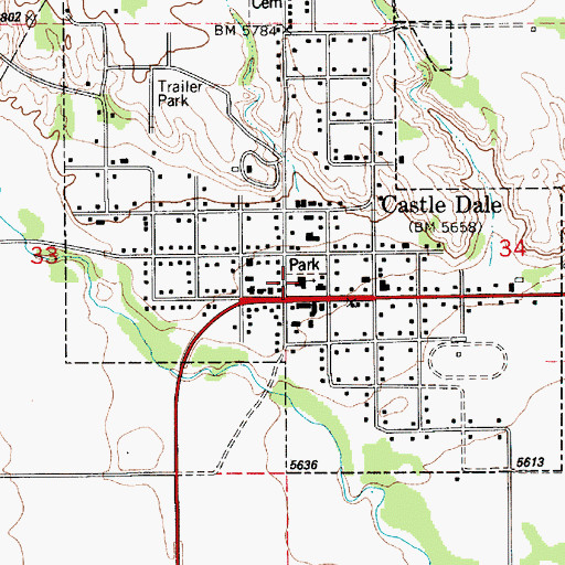 Topographic Map of The Church of Jesus Christ of Latter Day Saints, UT