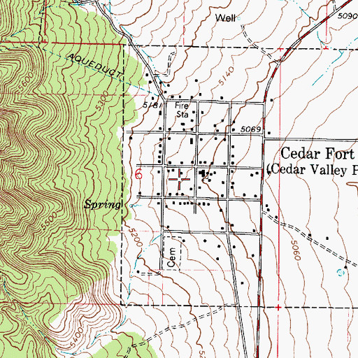 Topographic Map of The Church of Jesus Christ of Latter Day Saints, UT