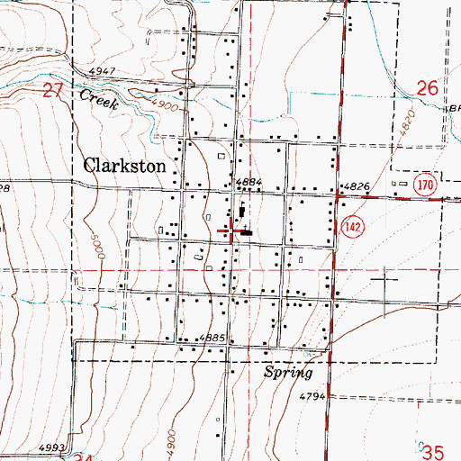 Topographic Map of The Church of Jesus Christ of Latter Day Saints, UT