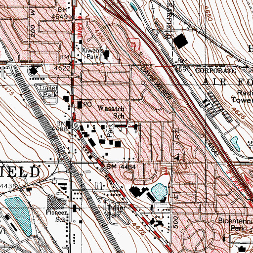Topographic Map of The Church of Jesus Christ of Latter Day Saints, UT
