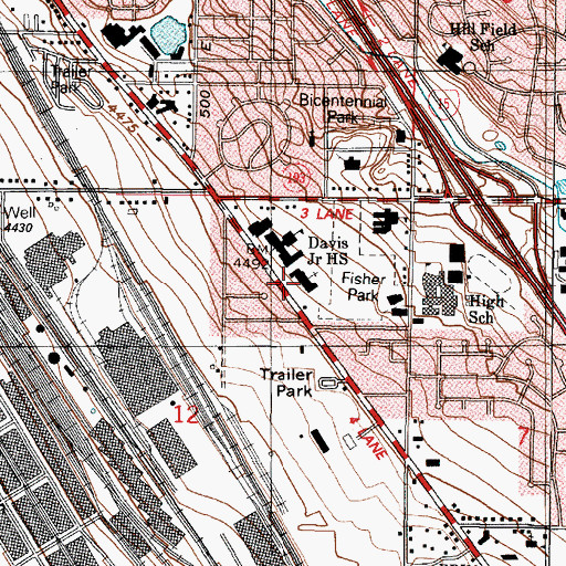 Topographic Map of The Church of Jesus Christ of Latter Day Saints, UT