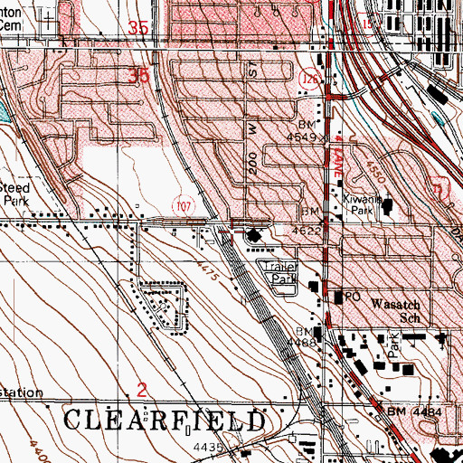 Topographic Map of The Church of Jesus Christ of Latter Day Saints, UT