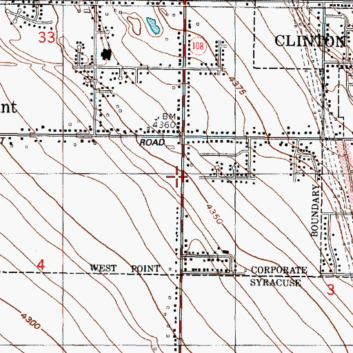 Topographic Map of The Church of Jesus Christ of Latter Day Saints, UT
