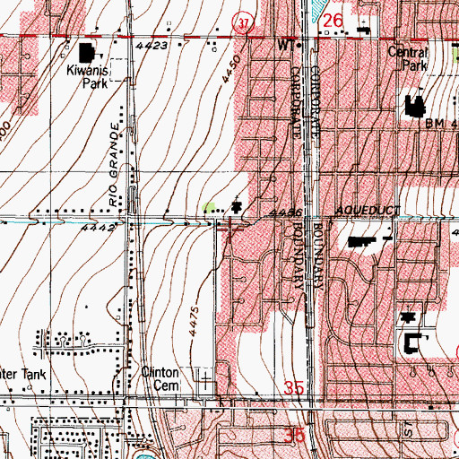 Topographic Map of The Church of Jesus Christ of Latter Day Saints, UT