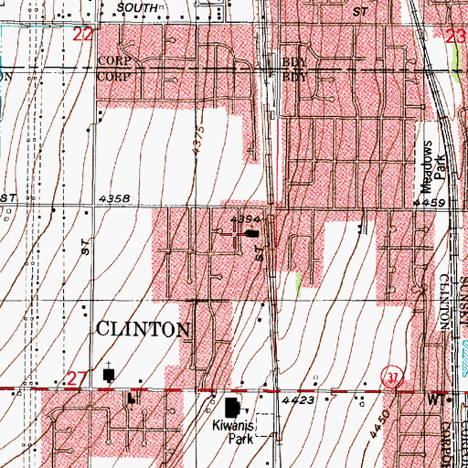 Topographic Map of The Church of Jesus Christ of Latter Day Saints, UT