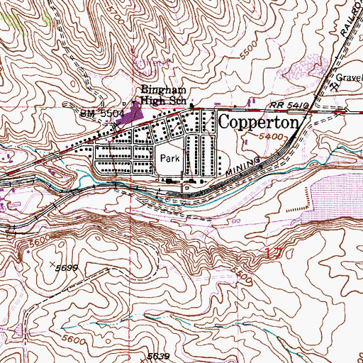 Topographic Map of The Church of Jesus Christ of Latter Day Saints, UT