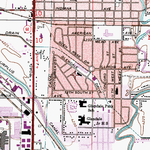 Topographic Map of The Church of Jesus Christ of Latter Day Saints, UT