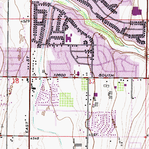 Topographic Map of The Church of Jesus Christ of Latter Day Saints, UT