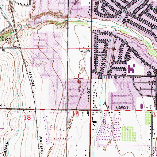 Topographic Map of The Church of Jesus Christ of Latter Day Saints, UT