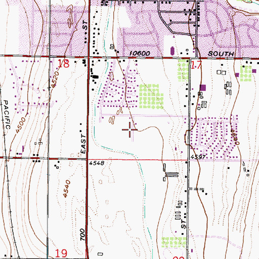 Topographic Map of The Church of Jesus Christ of Latter Day Saints, UT