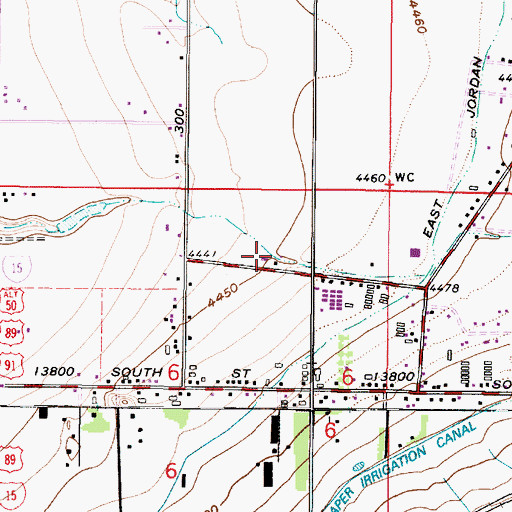 Topographic Map of The Church of Jesus Christ of Latter Day Saints, UT